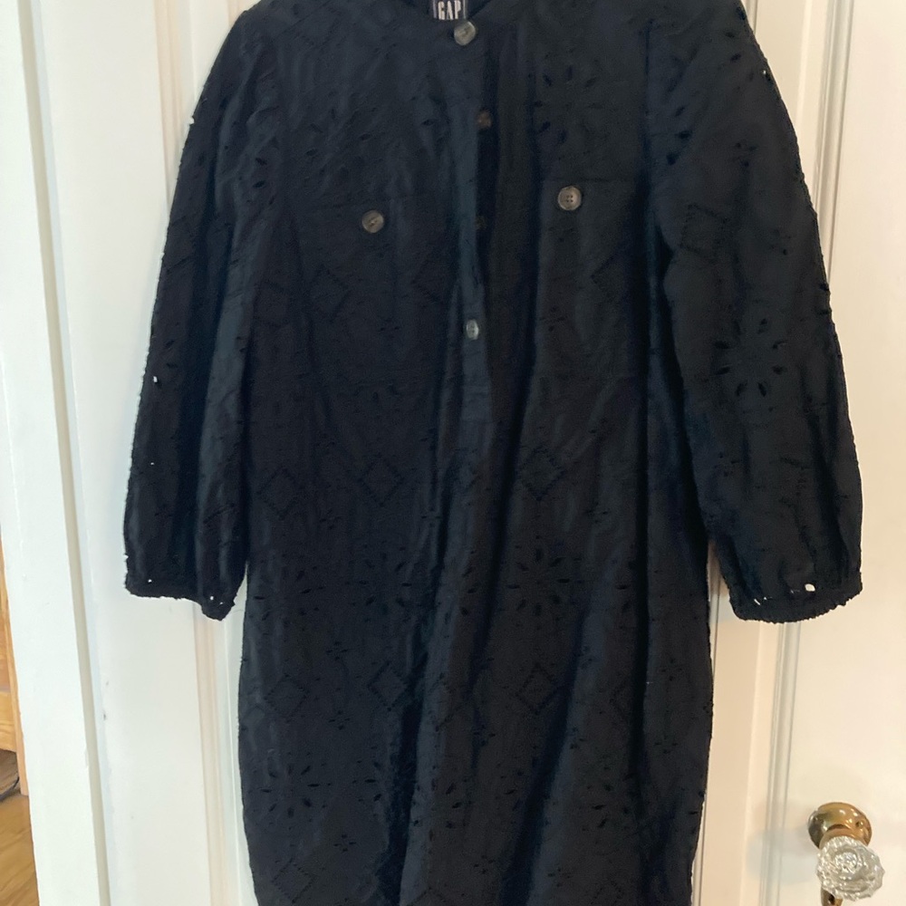 Elegant Black Eyelet dress